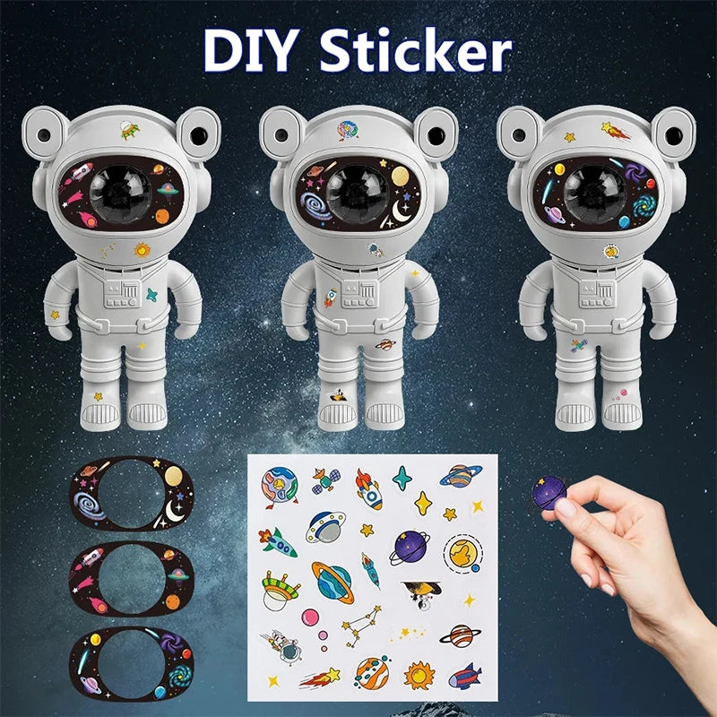 Astronaut Star DIY Projector Night Light 360 Adjustable Design Nebula Galaxy Lighting for Children Christmas Party Birthday Gift