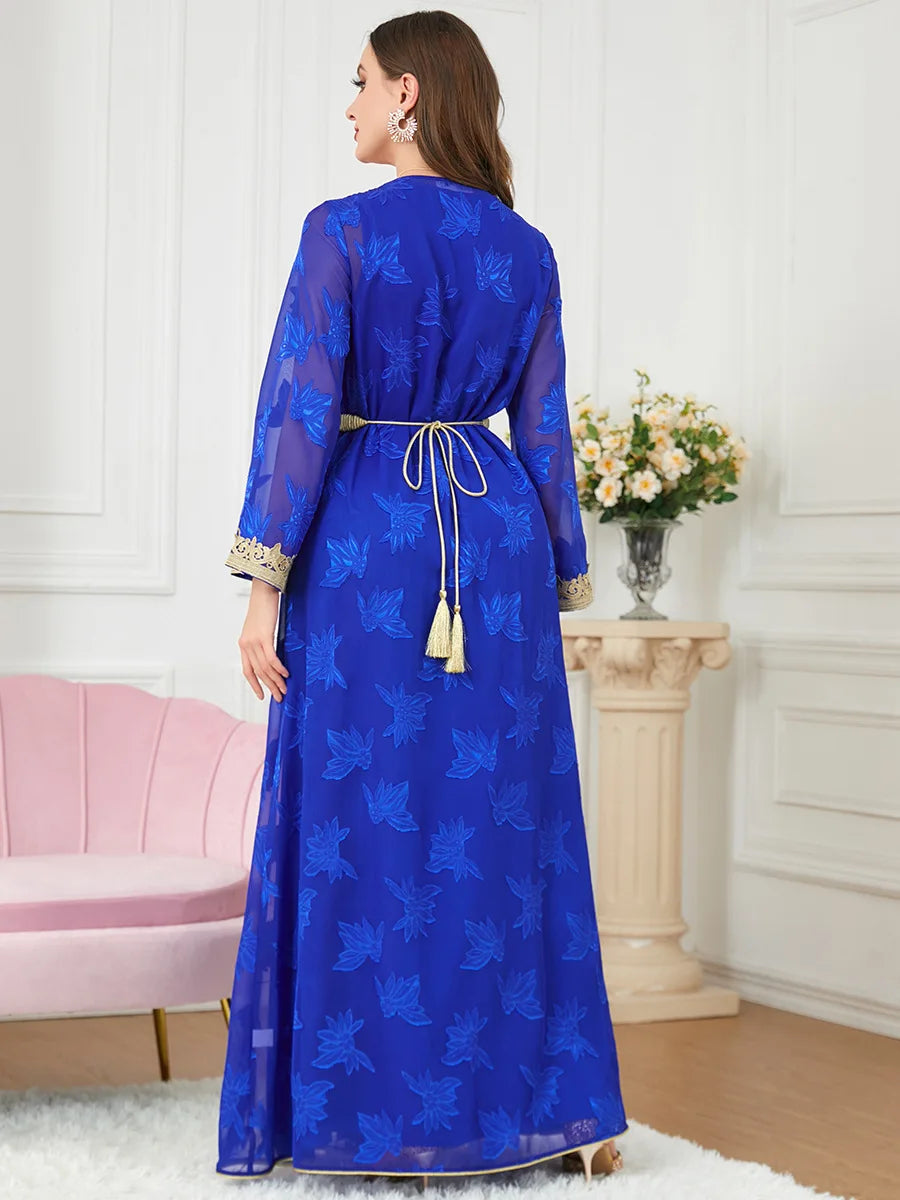 Abaya Dubai Muslim Dress Luxury Ramadan Kaftan Islam Kimono Robe Women Caftan Marocain Maxi Party Dresses 2023 Abayas Femme