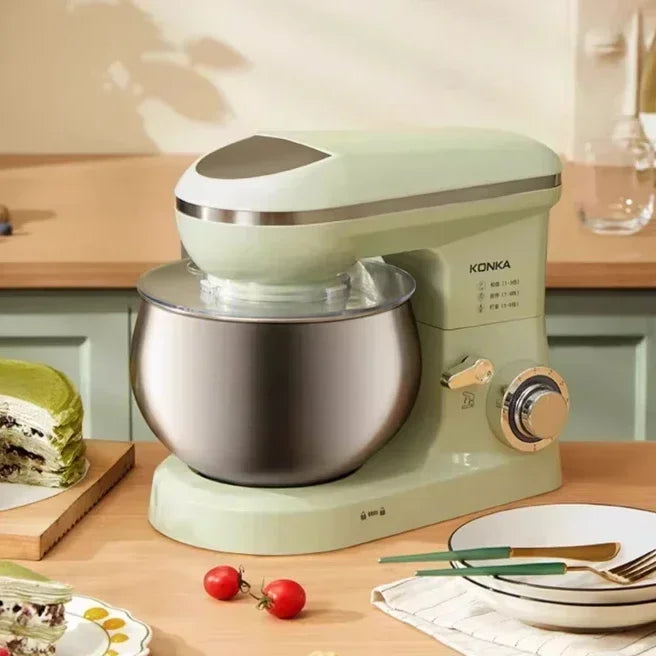 Stand Mixer Household Small Flour-Mixing Machine Kneading Noodles Commercial Cream Whipper 5L Low Noise Noodles Mixer