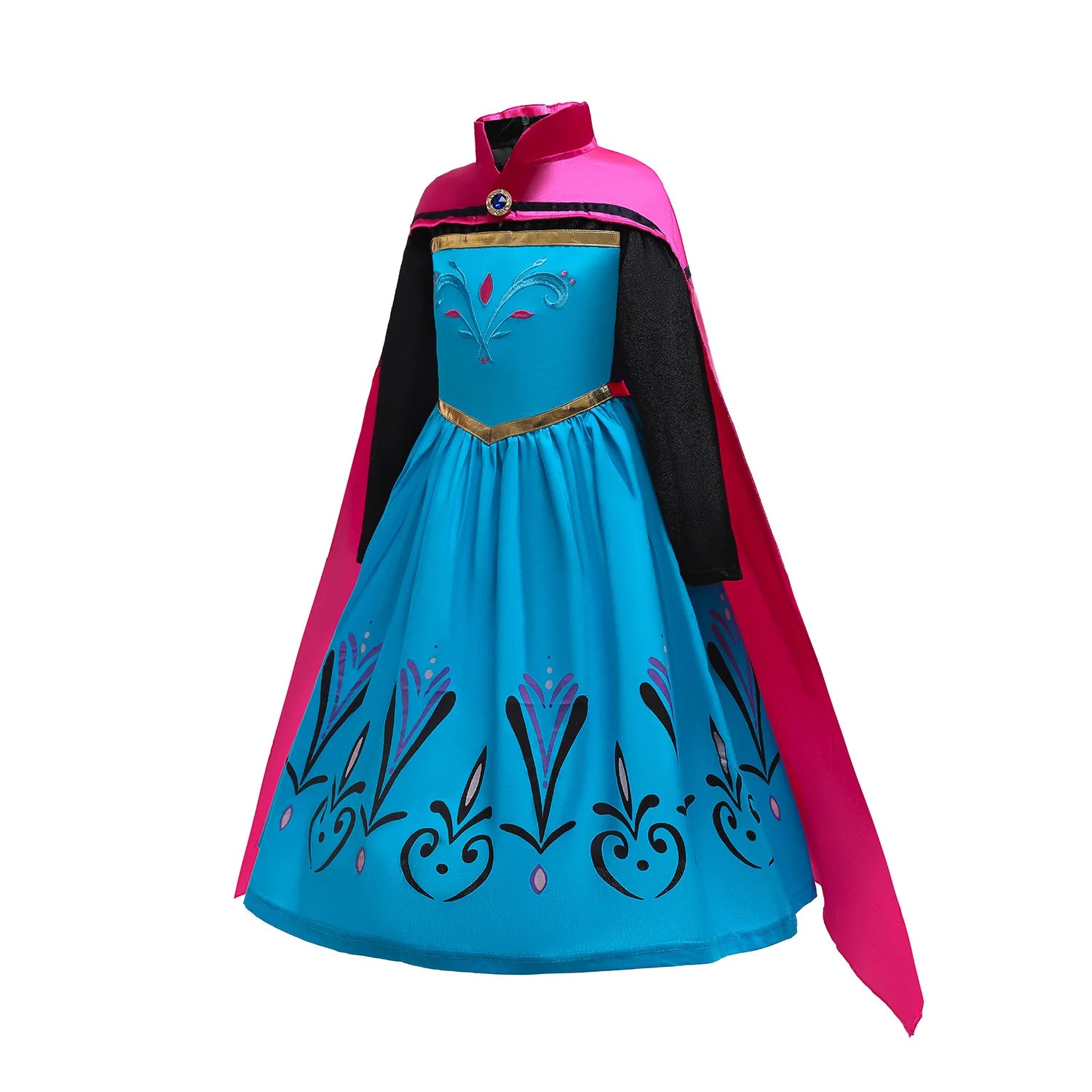 Disney Frozen Anna Elsa Cosplay Costumes for Girls Princess Snow Queen Long Dresses Halloween Party Carnival Clothes Vestido