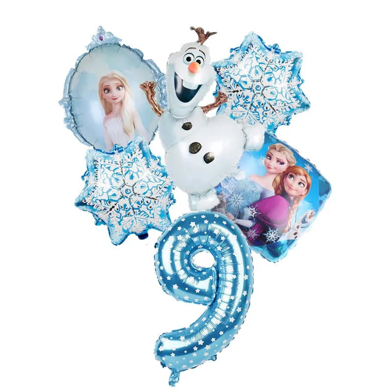 Disney Frozen Elsa Anna Aluminum Balloons Decoration Baby Shower Kids Girl Birthday Party Olaf Princess Foil Balloon Home Decor