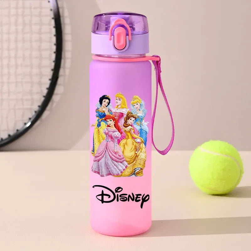 560ml Gradient Cup Little Mermaid Pink Series & 460ml Plastic Cup Bouncing Children's Cup Ariel Portable Bottle  Gifts