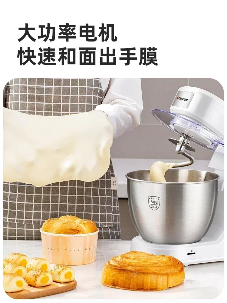 Desktop Egg Beater Electric Household Stand Mixer Flour-Mixing Machine Cream Whipper Fresh Milk Cover Stirring Commercial Use