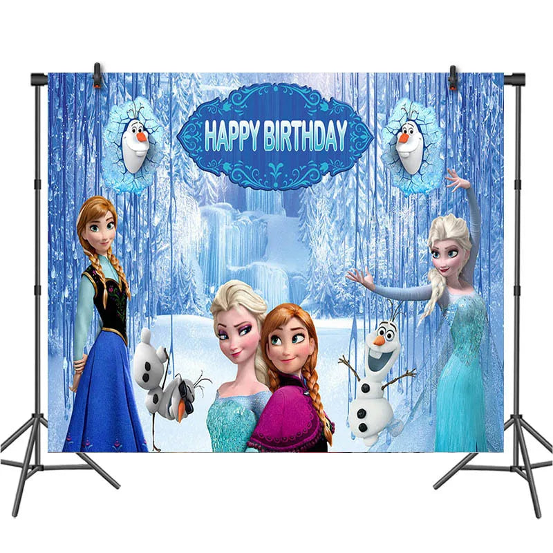 1Set Disney Frozen Elsa Anna Cartoon Number Foil Balloons Birthday Baby Shower Party Decoration Children's Gifts Globos Supplies