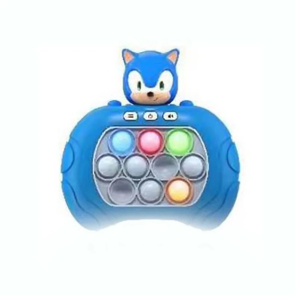 Sanrio Stitch Quick Push Bubbles Game Machine Kids Fun Whac-A-Mole Squeezing Anti Stress Sensory Bubble Fidget Toy Gifts