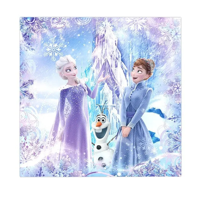 New Disney Elsa Anna Frozen 2 Party Supplies Paper Cups Paper Plate Tablecloths Kids Girls Snow Queen Birthday Party Decoration