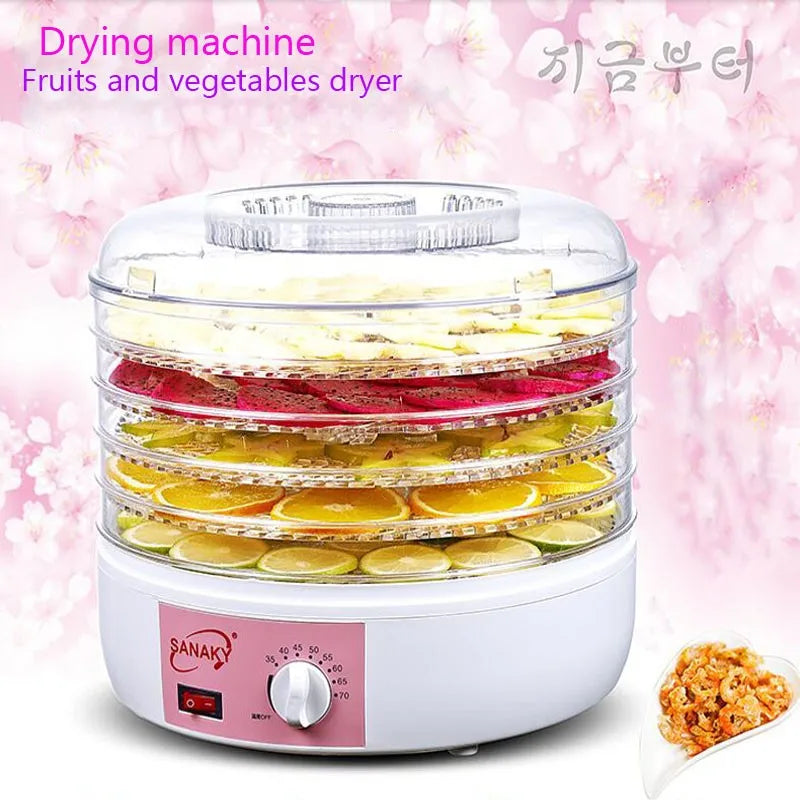 250W POWER 5 LAYERS FOOD DRYER  Dry Machine Fruits and Vegetables Dehydration Drying Machine Pet Food