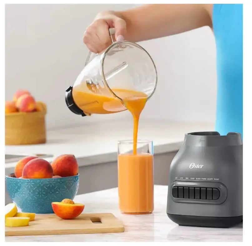Oster Easy-to-Clean Blender with Dishwasher-Safe Glass Jar with a 20 oz. Blend-n-Go Cup