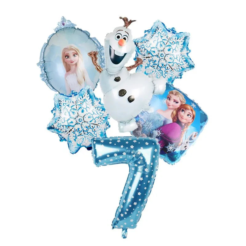 Disney Frozen Elsa Anna Aluminum Balloons Decoration Baby Shower Kids Girl Birthday Party Olaf Princess Foil Balloon Home Decor