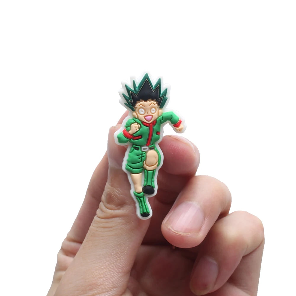 1pcs Cartoon shoe Charms Designer for Japanese Anime Hunter Shoe Charms Accessories for Classic Clog Kids Gift Hot Sale