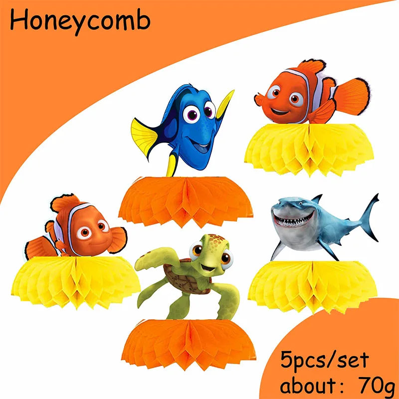 Disney Finding Nemo Birthday Decoration Angle Disposable Tableware Cup Plate Tablecloth Baby Shower Kids GirlsBoy Party Supplies