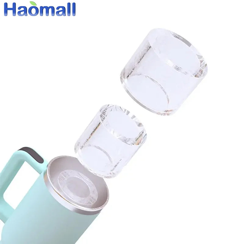 New Ice Cube Tray For Stanley Silicone Ice Cube Maker With Lid For Making 3 Hollow Cylinder Ice Cube Molds Kitchen Tools