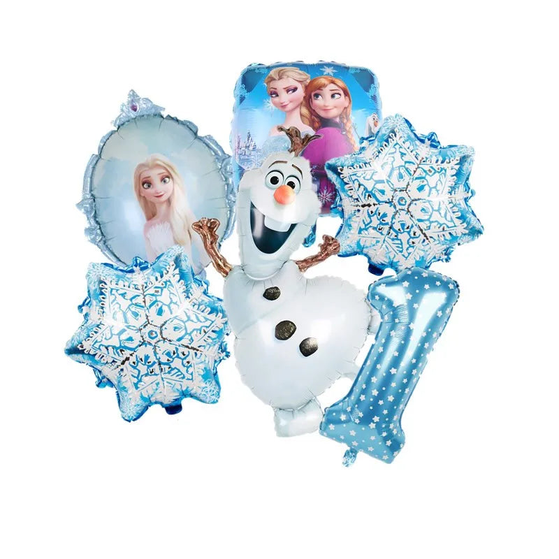 Disney Frozen Elsa Anna Aluminum Balloons Decoration Baby Shower Kids Girl Birthday Party Olaf Princess Foil Balloon Home Decor