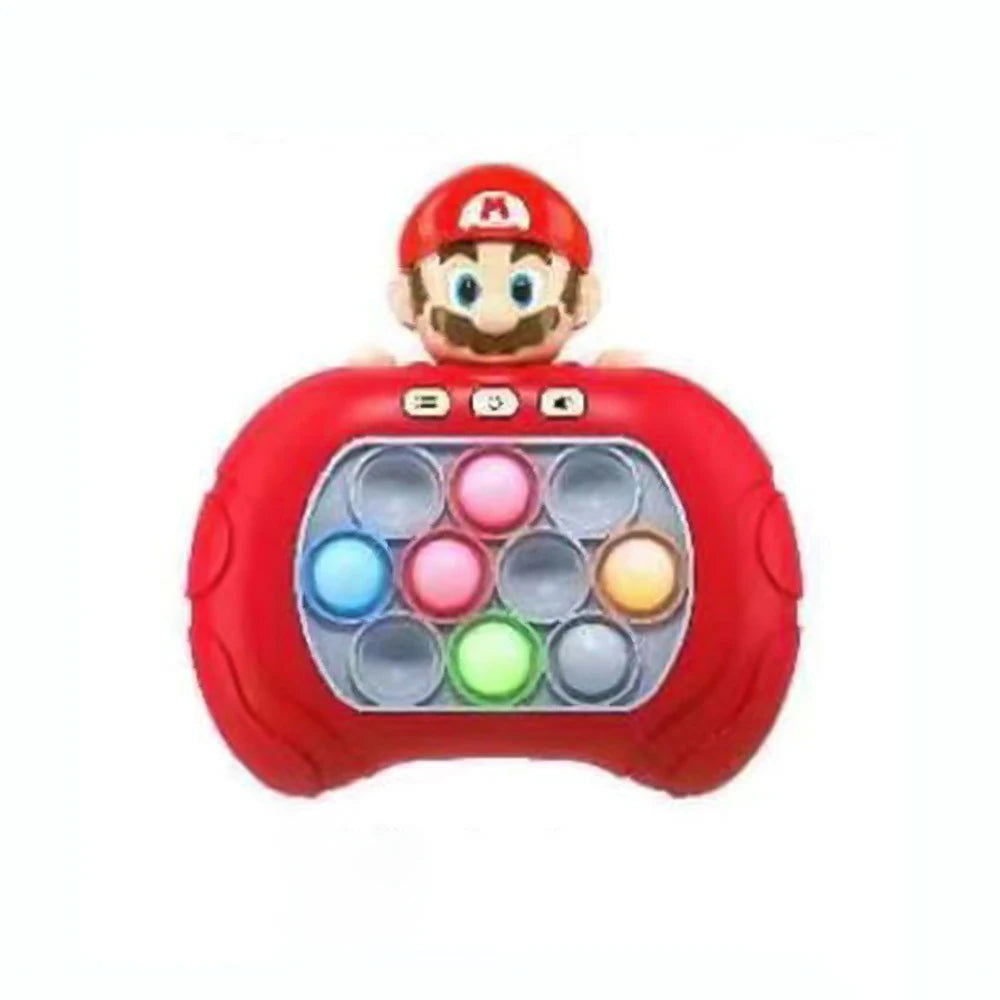 Sanrio Stitch Quick Push Bubbles Game Machine Kids Fun Whac-A-Mole Squeezing Anti Stress Sensory Bubble Fidget Toy Gifts