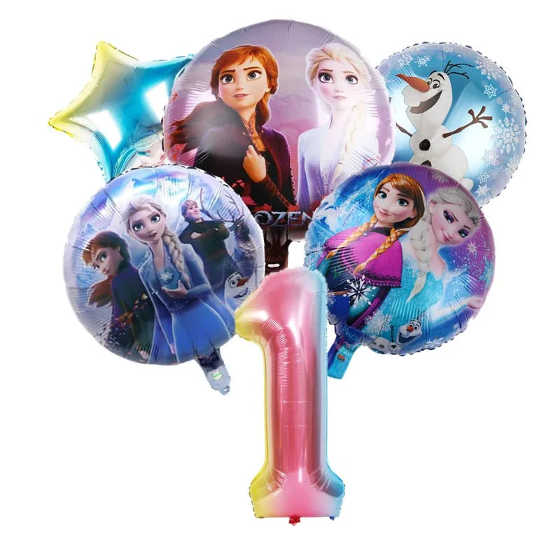 Disney Frozen Elsa Anna Aluminum Balloons Decoration Baby Shower Kids Girl Birthday Party Olaf Princess Foil Balloon Home Decor