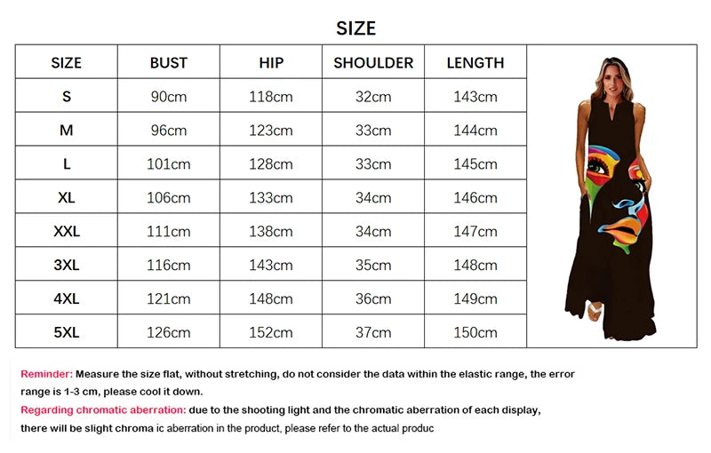 Summer Long Dress Women Sleeveless Loose V-neck Elegant Dresses Party 2024 New Ink Painting 3D Print Vintage Chinese Style Dress