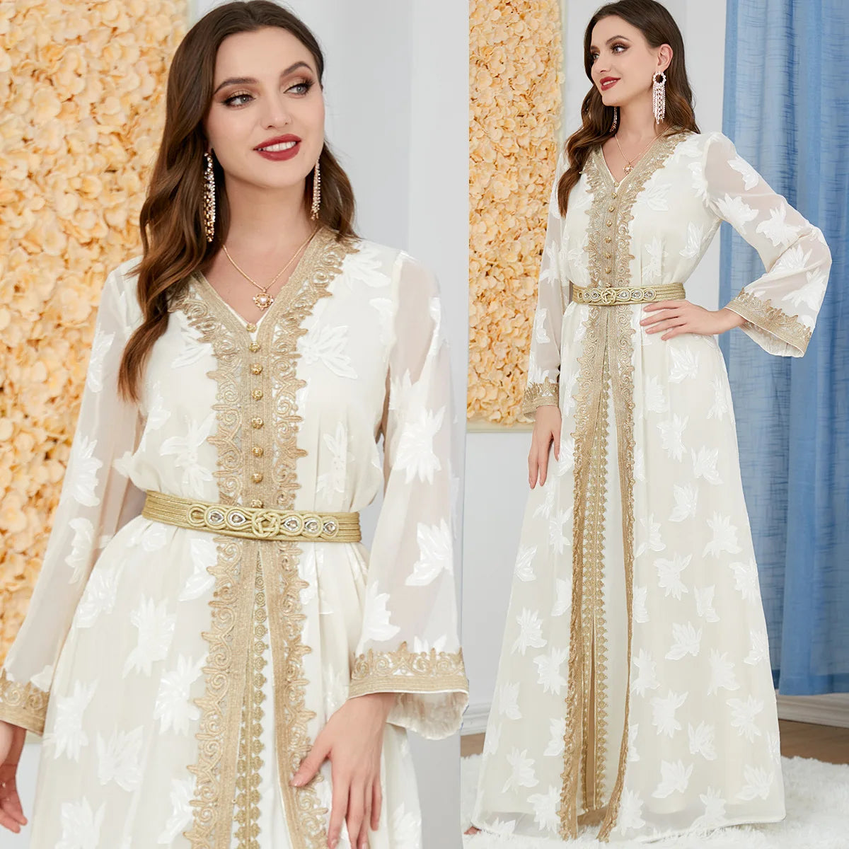 Abaya Dubai Muslim Dress Luxury Ramadan Kaftan Islam Kimono Robe Women Caftan Marocain Maxi Party Dresses 2023 Abayas Femme