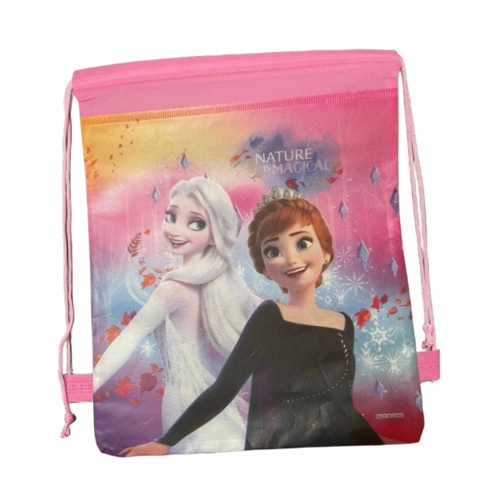 Disney Frozen II Theme Freezing Anna And Elsa Snow Queen Movie Frozen Bag Non-woven Drawstring Bags SchoolBag Shopping Bag 1pcs