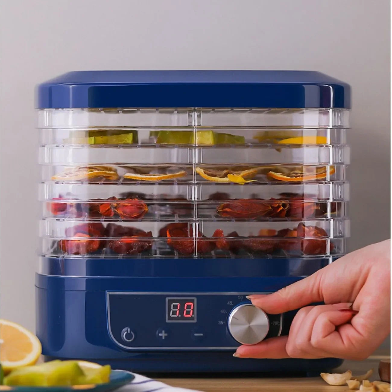 SUSWEETLIFE 5-layer Dried Fruits Food Dryers Fruits Vegetables Pets, Meat Food Drying Machines Small Household Dehydrators