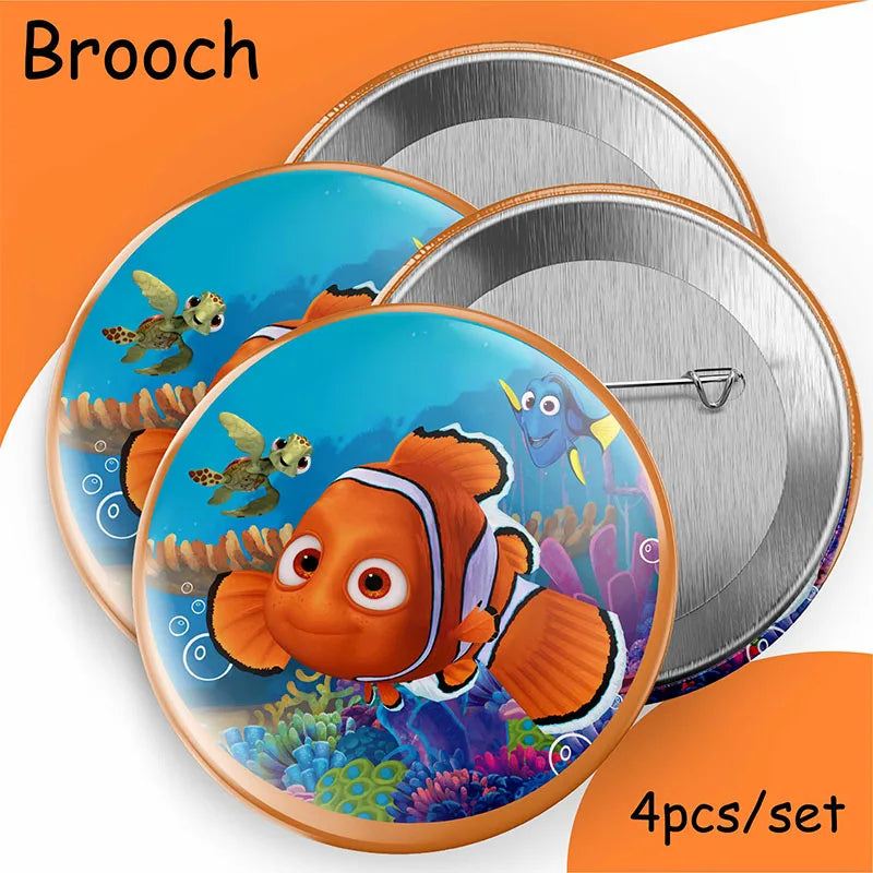 Disney Finding Nemo Birthday Decoration Angle Disposable Tableware Cup Plate Tablecloth Baby Shower Kids GirlsBoy Party Supplies