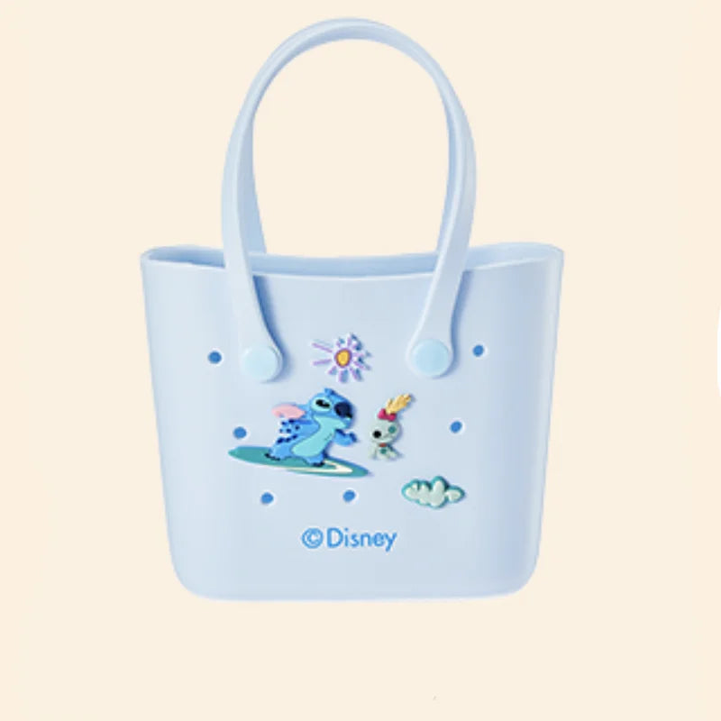 Cute Cartoon Disney Series Marie Cat Lucifer Lotso Stitch Small Dongdong Lunch Bag Light High Capacity Travel Rice Bag for Girl