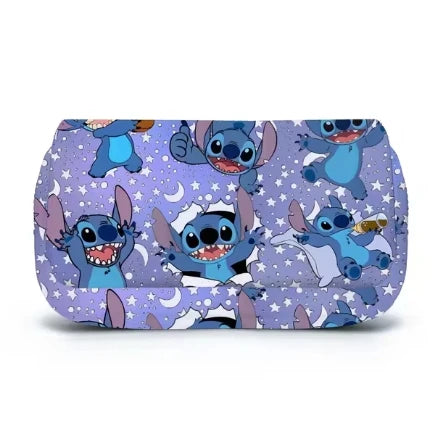 Anime Stitch Fully Printed Flap Pen Bag Stationery Box Pencil Case Primary and Secondary School Student School Bag Cartoon
