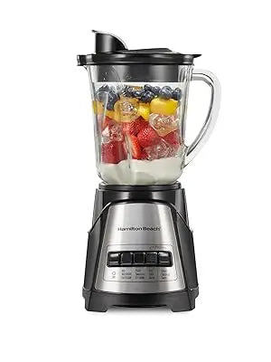 Blender, for shakes and smoothies, 40 oz glass jar, 12 functions (including puree, crushed ice), 700 W