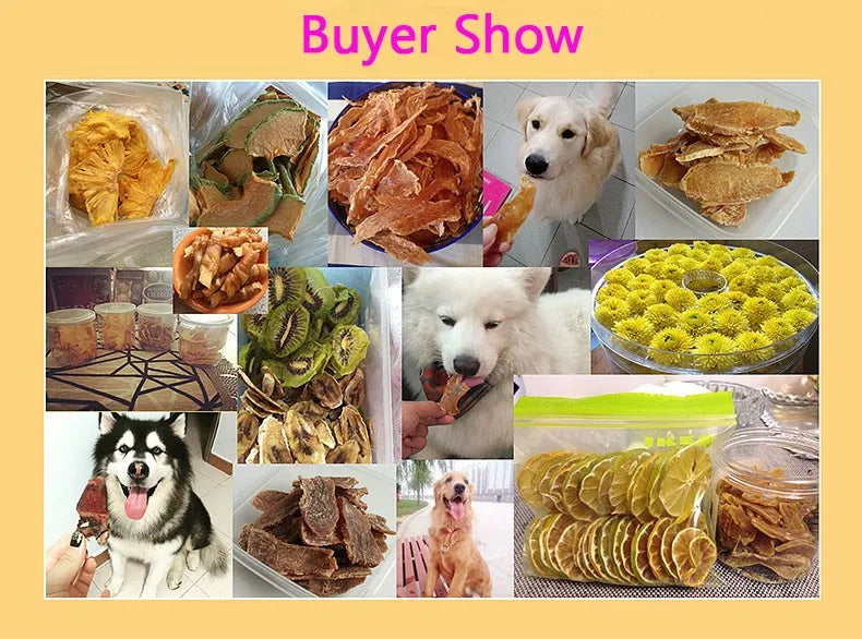 250W POWER 5 LAYERS FOOD DRYER  Dry Machine Fruits and Vegetables Dehydration Drying Machine Pet Food
