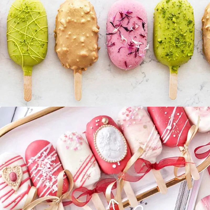 Silicone Frozen Ice Cream Mold Juice Popsicle Maker Children Mould Lolly Tray Silicone Molds Cake decorating Baking