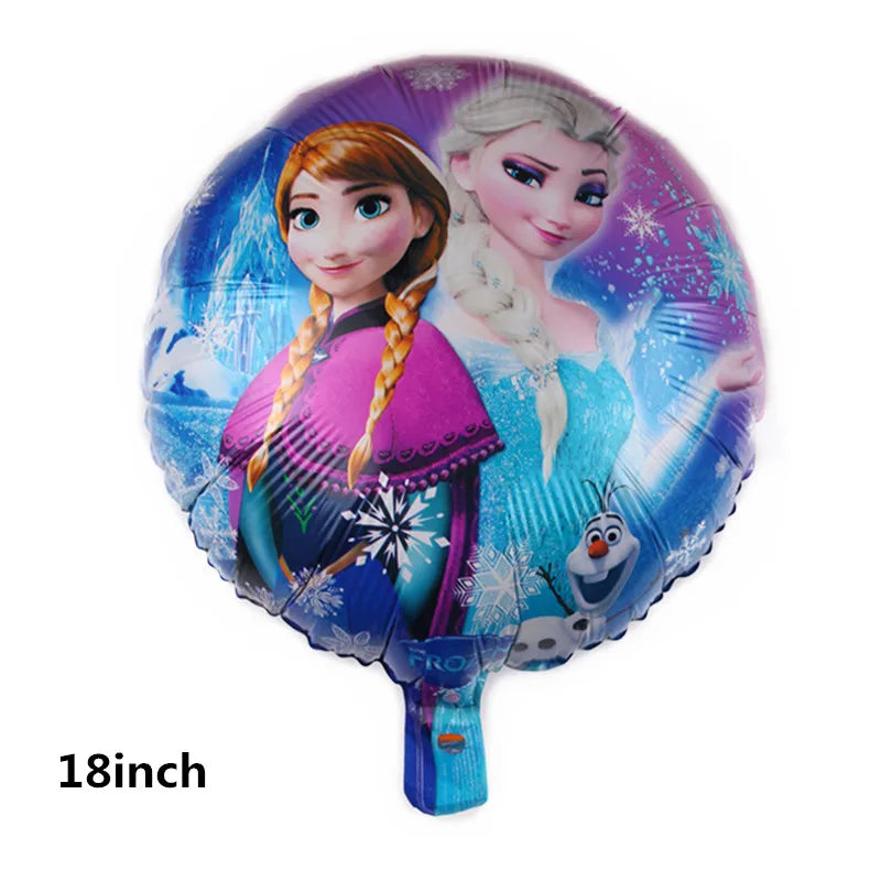 1Set Disney Frozen New Princess Elsa Anna Foil Balloons Girl Birthday Party Baby Shower Olaf Balloon Decoration Kids Toys Gift