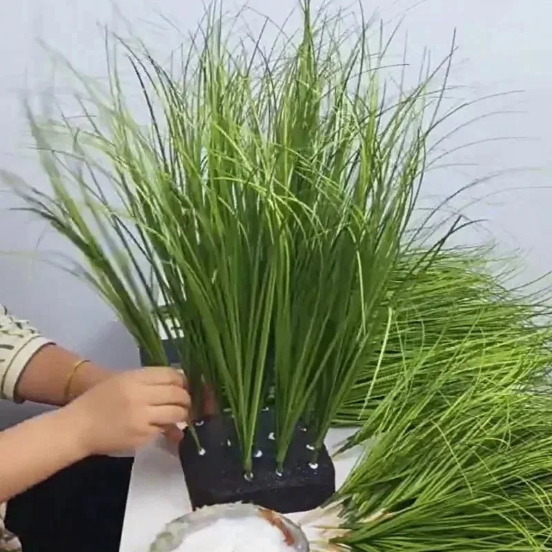 Artificial Onion Grass Artificial Grass Wedding Venue Decoration Home Decoration Potted Fake Plant Garden Decoration