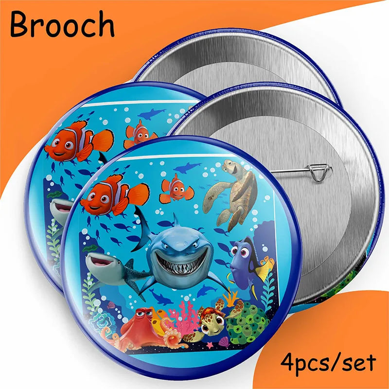 Disney Finding Nemo Birthday Decoration Angle Disposable Tableware Cup Plate Tablecloth Baby Shower Kids GirlsBoy Party Supplies