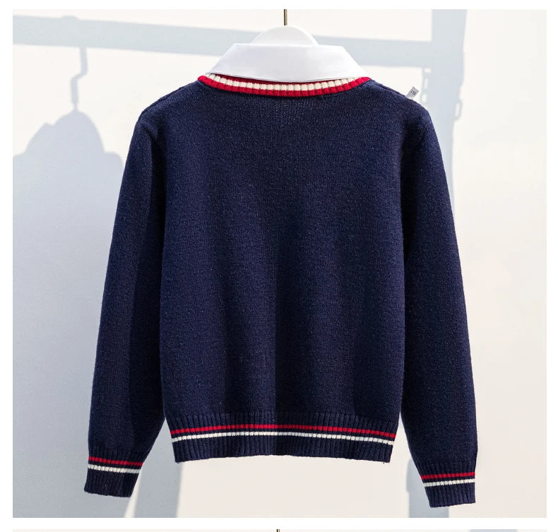 2024 Kids Clothes Autumn for Girls School Uniform Twinset Kids School Look Girl Clothes Junior Girl Clothing School Clothes