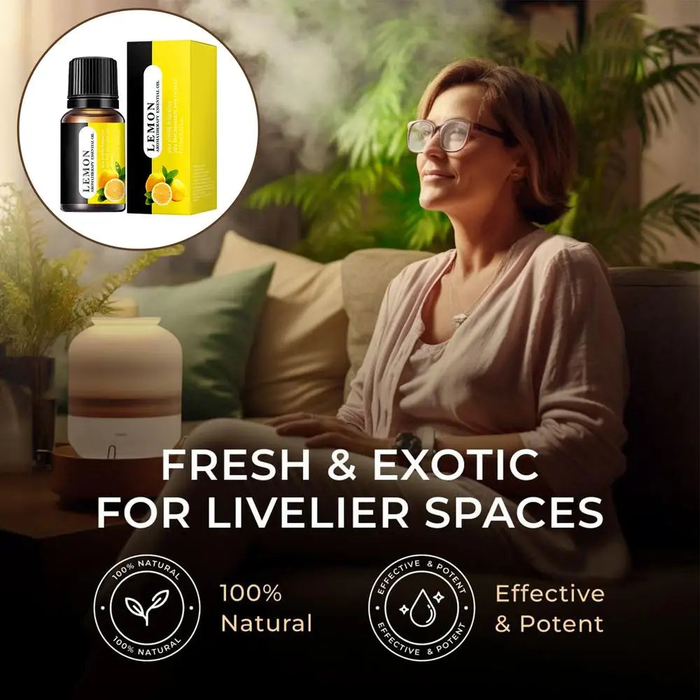 Aromatherapy Oil Natural Aromatherapy Oils For Diffuser Humidifier 10ml Car Air Freshener Clothes Hair Fragrance Oils For