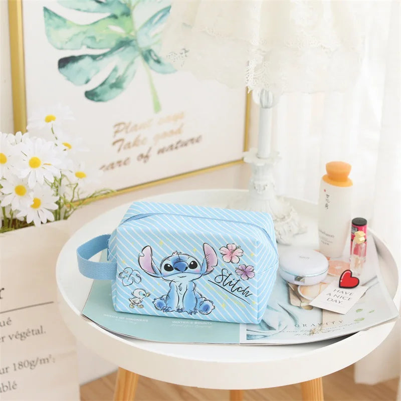Anime Stitch Fully Printed Flap Pen Bag Stationery Box Pencil Case Primary and Secondary School Student School Bag Cartoon