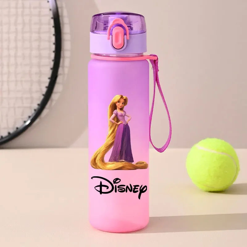 560ml Gradient Cup Little Mermaid Pink Series & 460ml Plastic Cup Bouncing Children's Cup Ariel Portable Bottle  Gifts