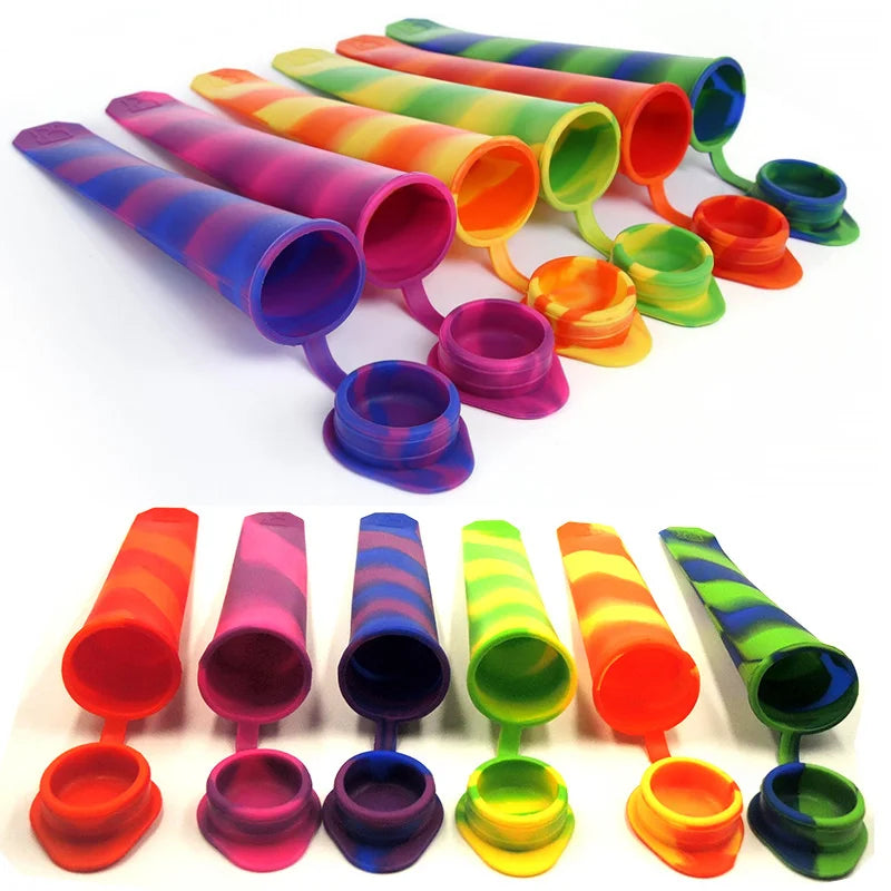 Ice Cream Mold Silicone Ice Tube Maker Frozen Ice Pop Summer Drinking Mold Kitchen Diy Yogurt Popsicl Maker Tray