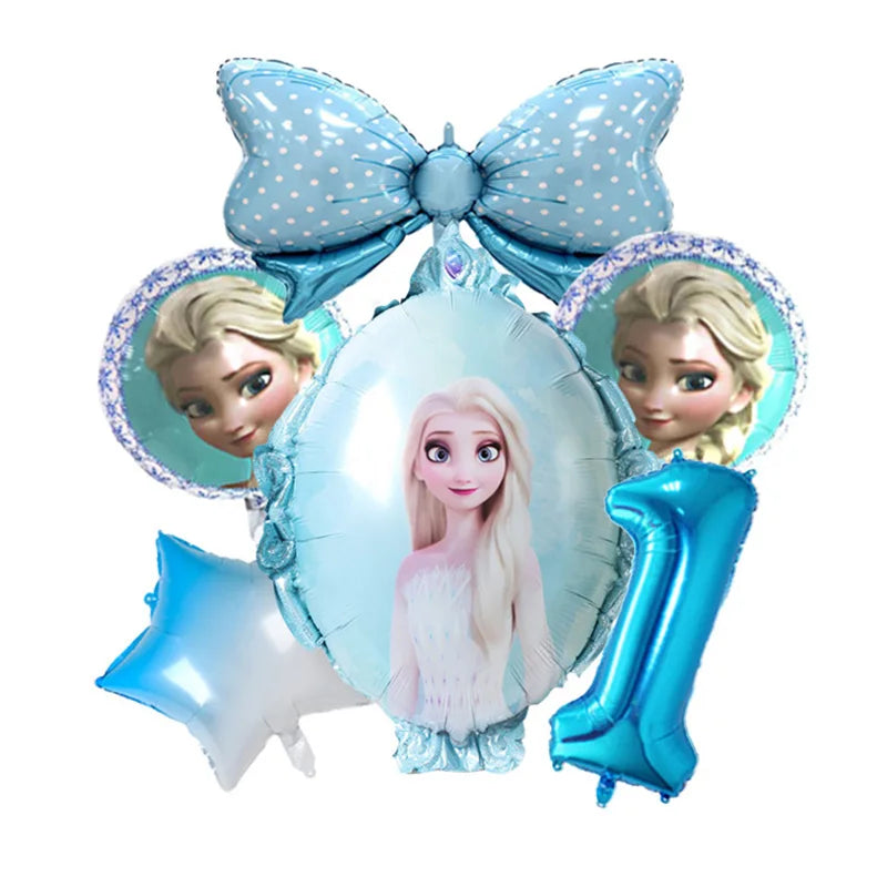 New Disney Elsa Anna Frozen 2 Party Supplies Paper Cups Paper Plate Tablecloths Kids Girls Snow Queen Birthday Party Decoration
