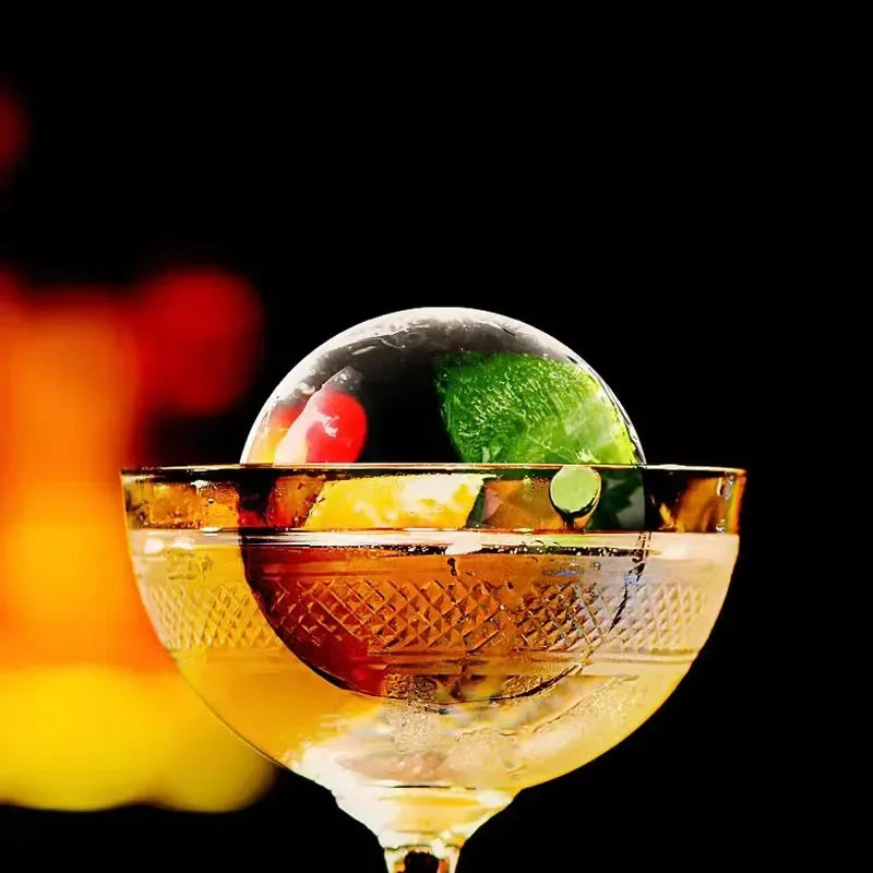 Silicone Ice Ball Mold Set Clear Whiskey Ice Cube Maker with Tools Bubble-Free For Cocktails Bourbon Juice Soda Drinks Man Gift