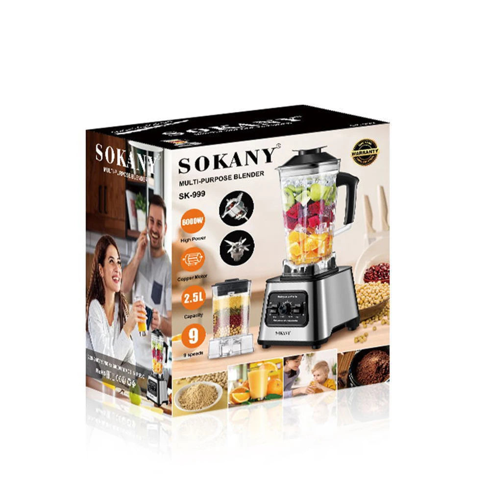 Houselin 6000W Powerful Blender, Professional Countertop Blender for Smoothies, Ice and Frozen Fruit