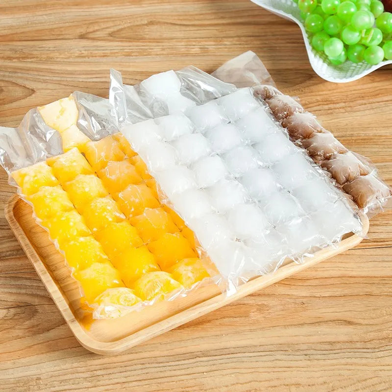 10pcs/pack Ice Mold Bags Disposable Ice-Making Bags Freezing Maker Ice Cube Bag Self-Seal Ice-making For Summer DIY Drinking