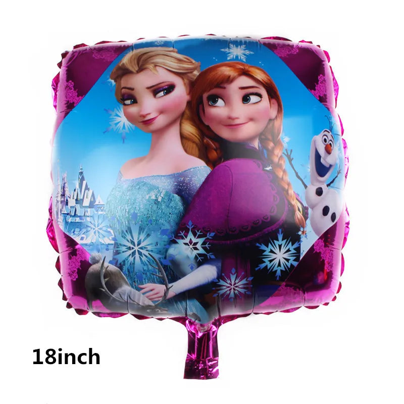 1Set Disney Frozen New Princess Elsa Anna Foil Balloons Girl Birthday Party Baby Shower Olaf Balloon Decoration Kids Toys Gift