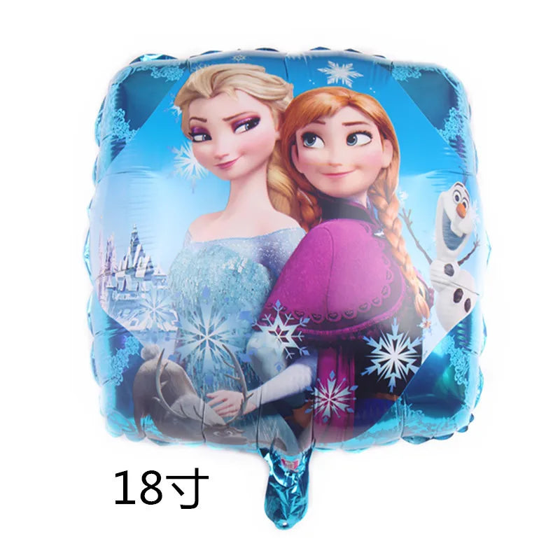 1Set Disney Frozen New Princess Elsa Anna Foil Balloons Girl Birthday Party Baby Shower Olaf Balloon Decoration Kids Toys Gift