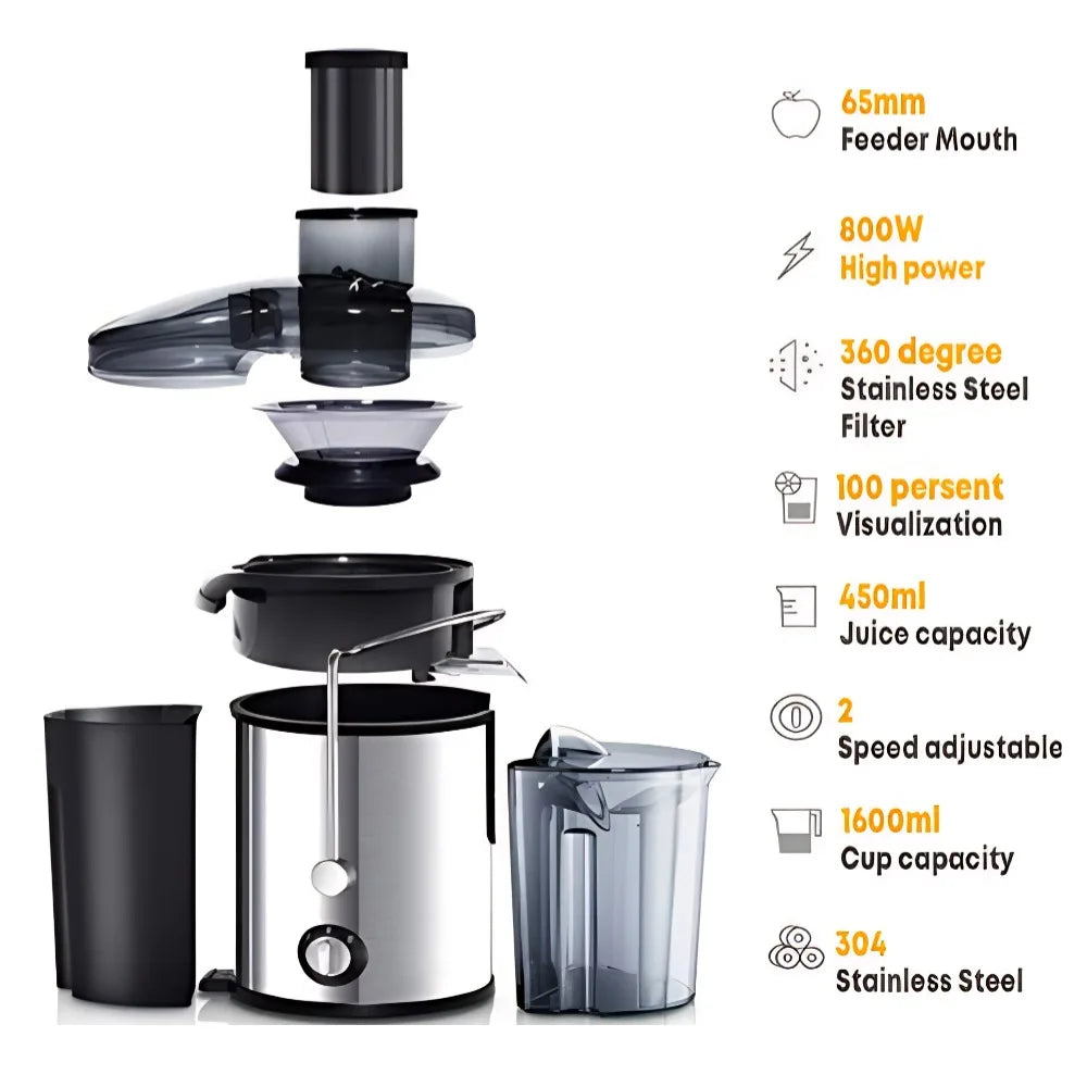 IMESA Juicer Household Multifunctional Juice Residue Separation Stainless Steel Automatic Fruit And Vegetable Squeezer