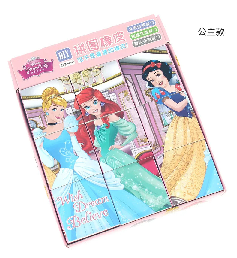 Disney Frozen Elsa Lipstick Eraser Set Cute Cartoon Children Eraser Party Gift Interesting Creativity Birthday Gift