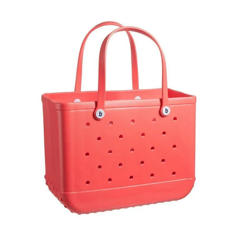 Beach Bag Spot Printed Basket Hole Big Bag Beach Storage Bag Women's Handbag 38x13x32cm Camping Picnic EVA Cave Package
