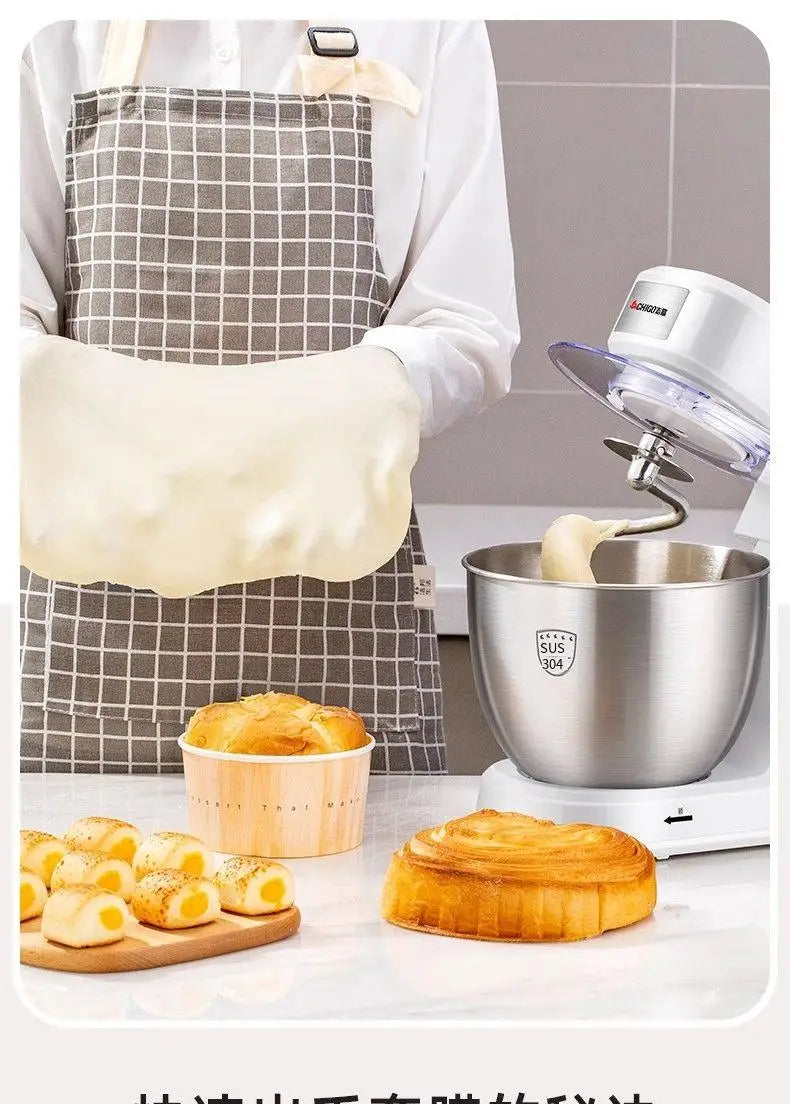 220V   Desktop beater, electric household chef machine and flour mixer, creamer, fresh milk cover, and commercial mixer.