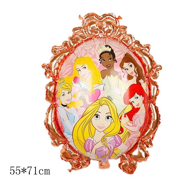 Disney's new "Frozen" standing posture Princess Elsa Anna Snow Magic Mirror birthday party decoration aluminum film balloons