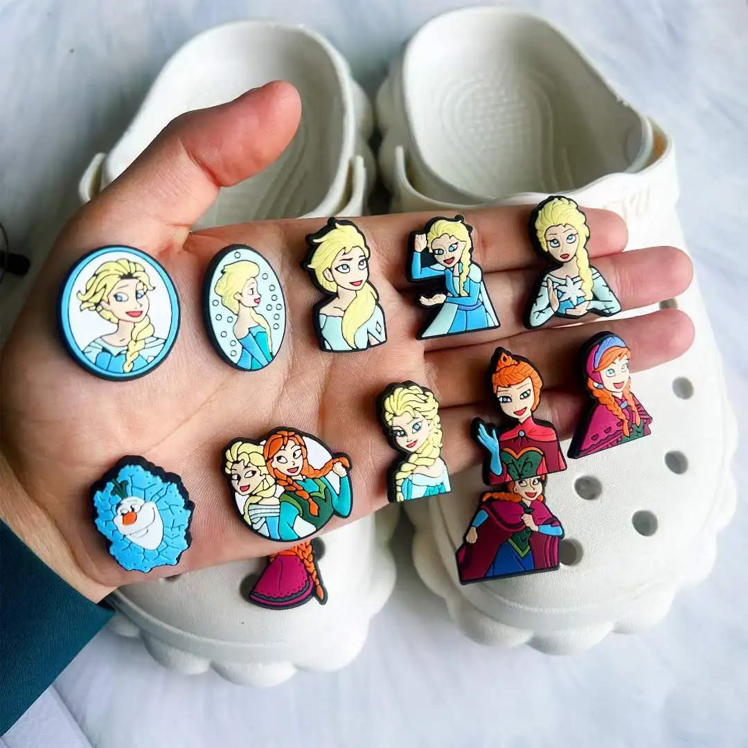 26Pcs Disney Frozen Shoe CharmsShoe Decoration Charms Cute Shoe Charms for Croc Kids Boys Girls Men Women Party Birthday Gifts