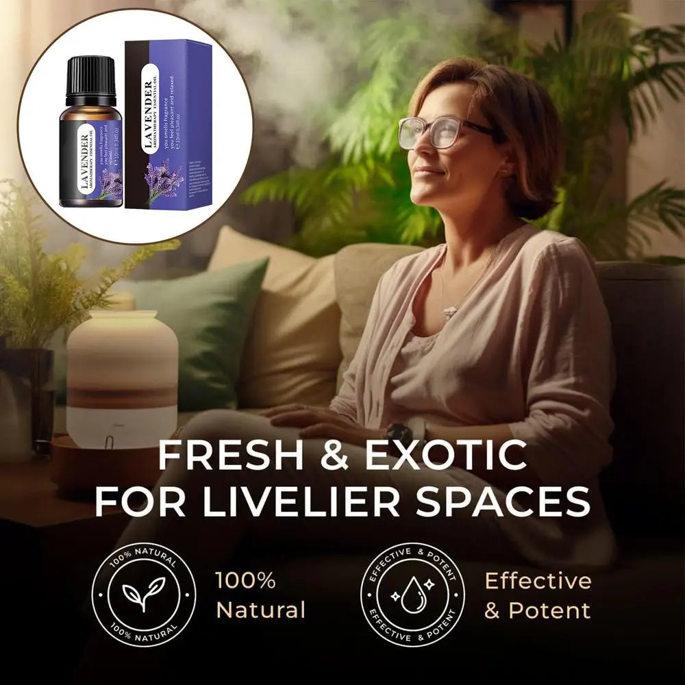 Aromatherapy Oil Natural Aromatherapy Oils For Diffuser Humidifier 10ml Car Air Freshener Clothes Hair Fragrance Oils For